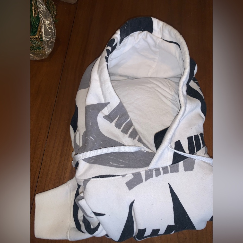 Nike Fleece Pullover Hoodie Logo Print